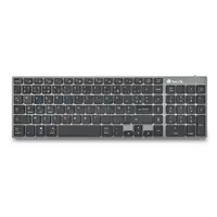 NGS FORTUNE-BT, AZERTY, FR teclado Universal Bluetooth Francés Negro, Plata
