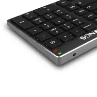 NGS FORTUNE-BT, AZERTY, FR teclado Universal Bluetooth Francés Negro, Plata