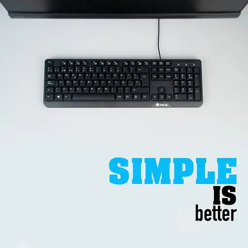 NGS FunkyV3, AZERTY, FR teclado Hogar USB Francés Negro