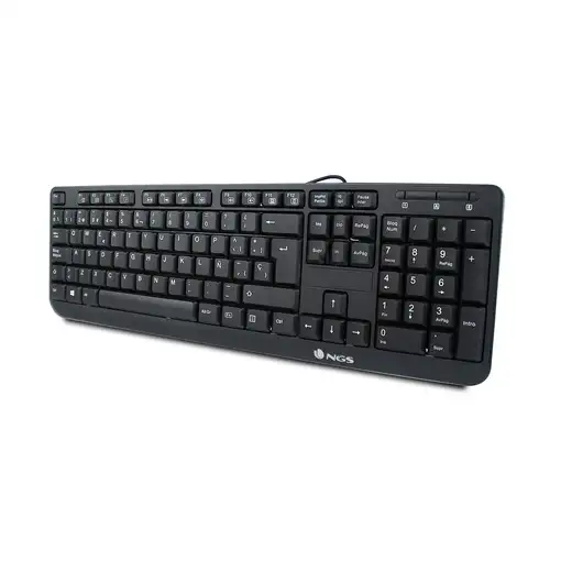 NGS FunkyV3, AZERTY, FR teclado Hogar USB Francés Negro