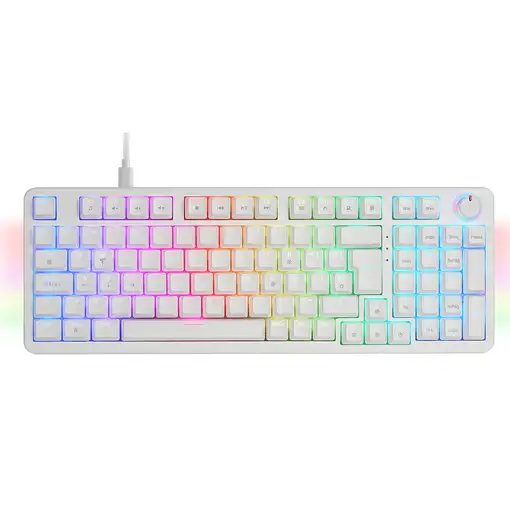 Mars Gaming MKPROWYES teclado Juego USB QWERTY Español Blanco