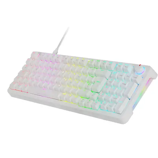 Mars Gaming MKPROWYES teclado Juego USB QWERTY Español Blanco