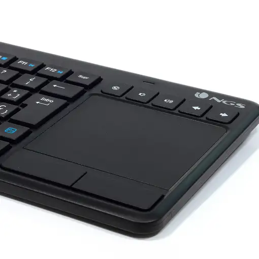 NGS TV Warrior, AZERTY, FR teclado Hogar RF inalámbrico Francés Negro