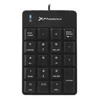 Phoenix Technologies PHNUMERICALPADB teclado numérico Universal USB Negro