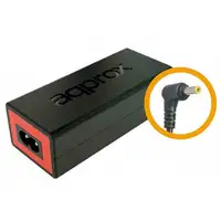 Approx appA09 adaptador e inversor de corriente Interior 90 W Negro, Rojo