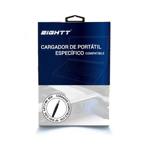 Eightt EHP65 adaptador e inversor de corriente Interior 65 W Negro