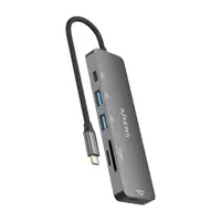 AISENS USB-C Dock 6 EN 1, USB-C a 1xHDMI, 2xUSB-A, 1xUSB-C PD 100W, 1xSD, 1xMicro