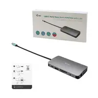 i-tec USB-C Metal Nano Dock HDMI/VGA with LAN + Charger 112W