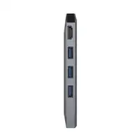 AISENS USB-C dock 8 en 1, USB-C a 1xHDMI, 1xRJ45, 3xUSB, 1xPD, 1xSD, 1xMicroSD, Gr