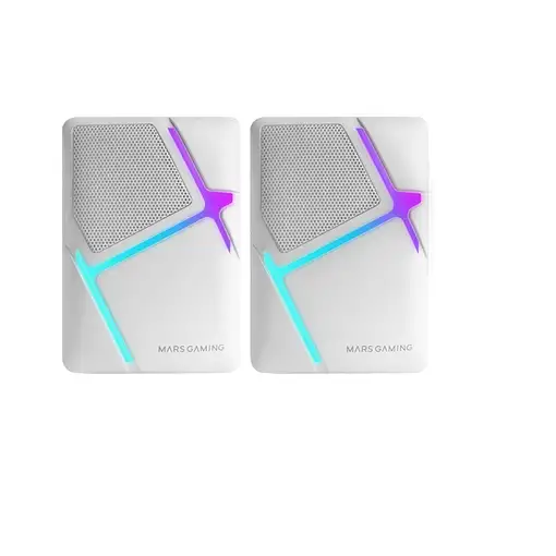 Mars Gaming MS-H, Altavoces Gaming RGB Flow, Drivers Invertidos y Sonido 3D-Surrou