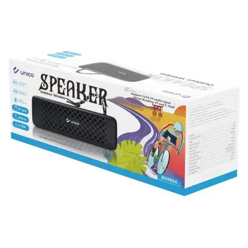 UNICO BS9866 altavoz portátil o de fiesta Negro 10 W