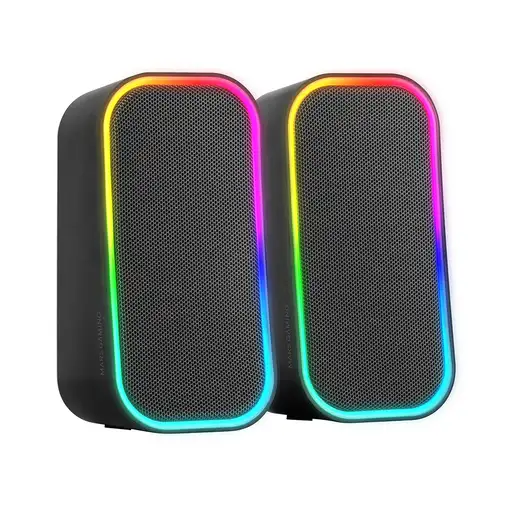 Mars Gaming MS-OM, Altavoces Gaming 20W, Iluminación Dinámica RGB, Altavoces Bluet