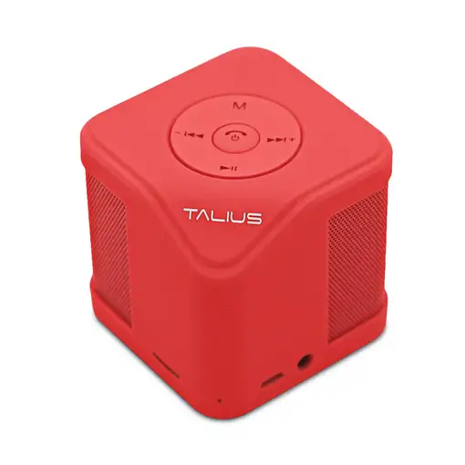 TALIUS altavoz Cube 3W Fm/Sd bluetooth red