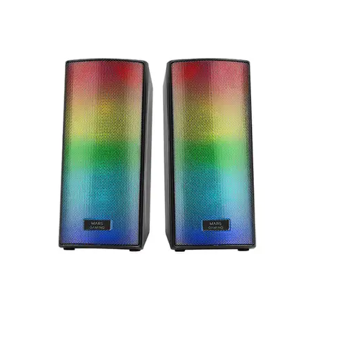 Mars Gaming MSRGB2, Altavoces Bluetooth 5.3 15W, Procesador de Sonido DSP, Ilumina