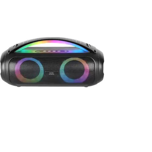 Mars Gaming MS-PULSE, Altavoz Bluetooth Portátil 50W RMS, Iluminación RGB, 2 Drive