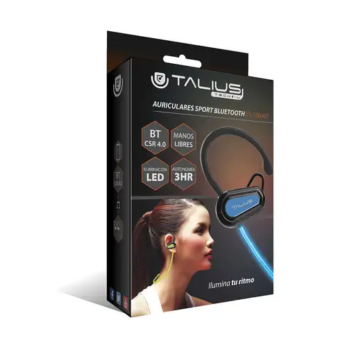 TALIUS intrauricular sport TAL-EA1004BT bluetooth Led pink
