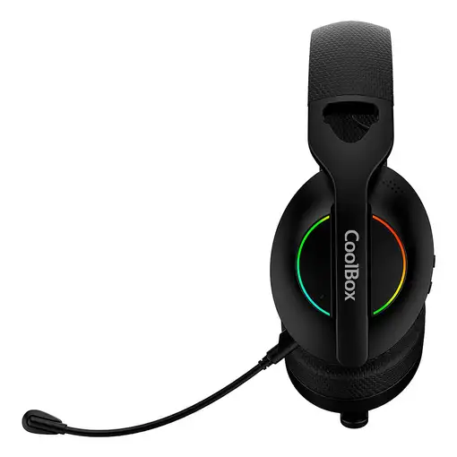 CoolBox WB01 RGB Auriculares Inalámbrico y alámbrico Diadema Juego USB Tipo C Blue