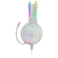 Mars Gaming MHRGBW, Auriculares Chroma RGB Flow, Micrófono Profesional, Sonido Esp