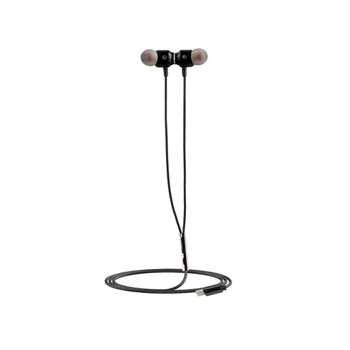 Muvit M1C Auriculares Alámbrico Dentro de oído Llamadas/Música USB Tipo C Negro