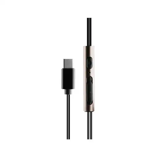 Muvit M1C Auriculares Alámbrico Dentro de oído Llamadas/Música USB Tipo C Negro