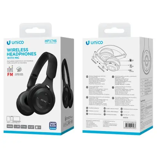UNICO HP1746 auricular y casco Auriculares Inalámbrico y alámbrico Diadema Llamada