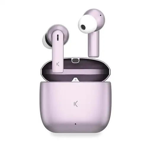 Ksix Auriculares inalámbricos Meteor, Estuche metálico, ENC, Autonomía 4+28 h, Con