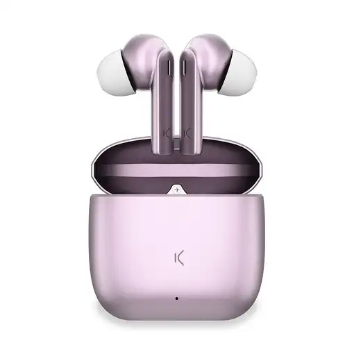 Ksix Auriculares inalámbricos Meteor, Estuche metálico, ENC, Autonomía 4+28 h, Con