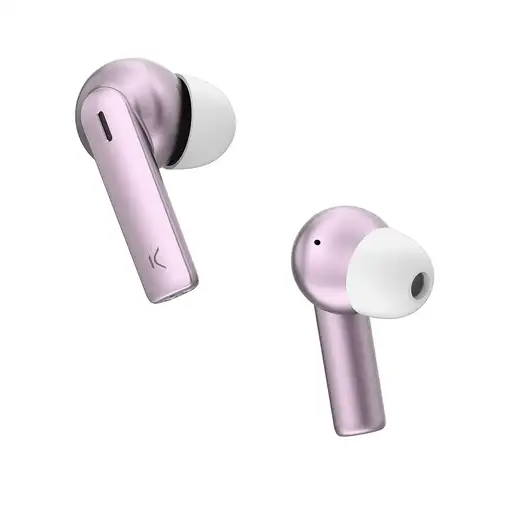 Ksix Auriculares inalámbricos Meteor, Estuche metálico, ENC, Autonomía 4+28 h, Con