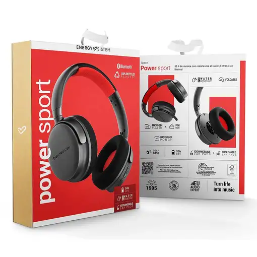 Energy Sistem Power Sport Auriculares Inalámbrico y alámbrico Diadema Deportes USB