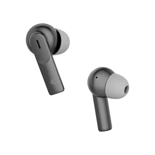 Ksix Auriculares inalámbricos Meteor, Estuche metálico, ENC, Autonomía 4+28 h, Con