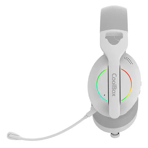 CoolBox WB01 RGB Auriculares Inalámbrico y alámbrico Diadema Juego USB Tipo C Blue