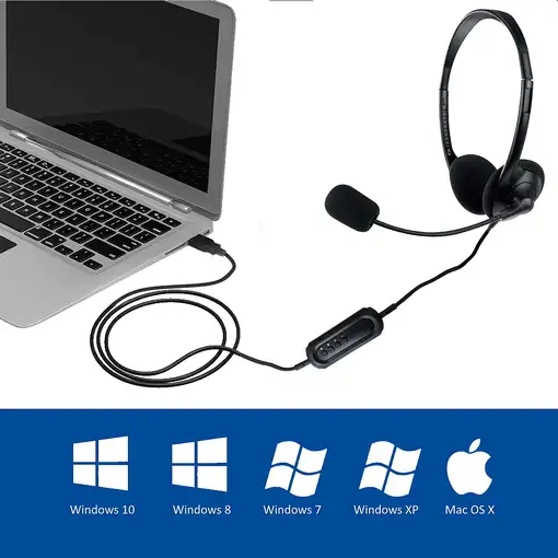 Ewent EW3568 auricular y casco Auriculares Alámbrico Diadema Llamadas/Música USB t