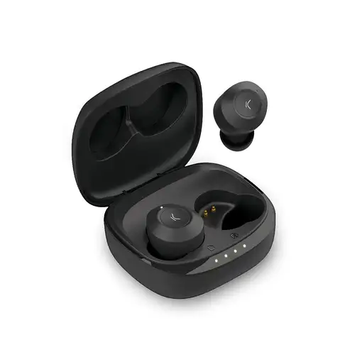 Ksix Auriculares inalámbricos Oblivion, Diseño de botón, Autonomía 4+15 h, Control