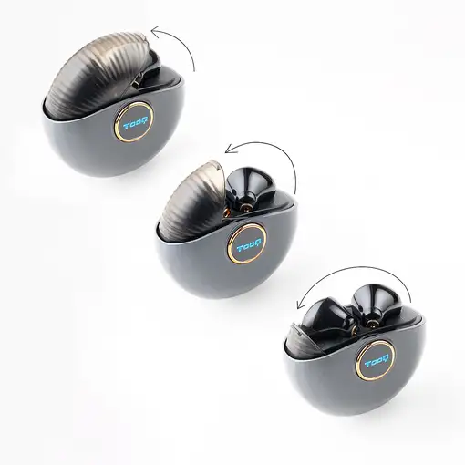TooQ Snail Auriculares Inalámbricos + Micrófono Bluetooth con Estuche de Carga, Gr