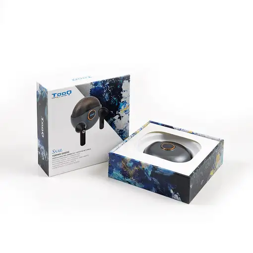 TooQ Snail Auriculares Inalámbricos + Micrófono Bluetooth con Estuche de Carga, Gr