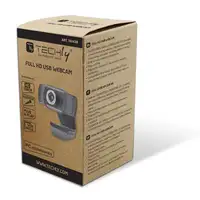 Techly I-WEBCAM-60T cámara web 1920 x 1080 Pixeles USB 2.0 Negro
