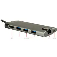Inter-Tech GDC-802 Alámbrico USB 3.2 Gen 1 (3.1 Gen 1) Type-C Gris