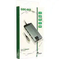 Inter-Tech GDC-802 Alámbrico USB 3.2 Gen 1 (3.1 Gen 1) Type-C Gris