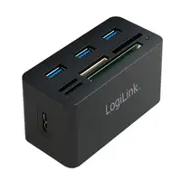 LogiLink CR0042 base para portátil y replicador de puertos Alámbrico USB 3.2 Gen 1