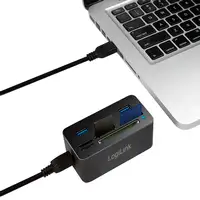 LogiLink CR0042 base para portátil y replicador de puertos Alámbrico USB 3.2 Gen 1