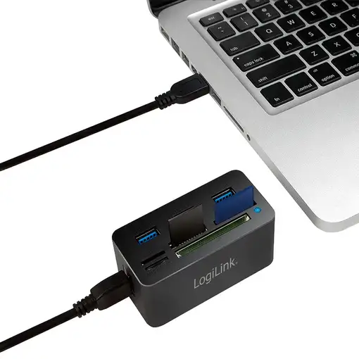 LogiLink CR0042 base para portátil y replicador de puertos Alámbrico USB 3.2 Gen 1
