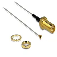 DeLOCK 88815 cable coaxial 0,2 m MHF IV (I-PEX) RP-SMA Gris