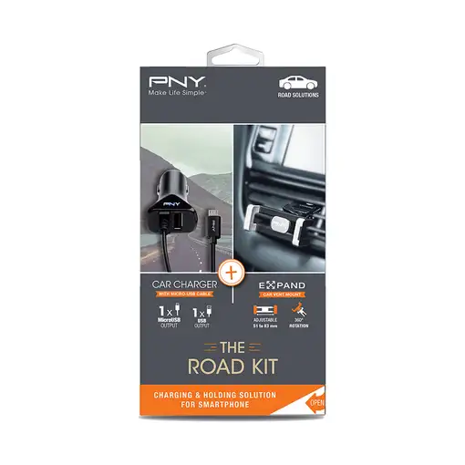 PNY B-HVEEXK1/PDCUUK1-RB cargador de dispositivo móvil Smartphone Negro Encendedor