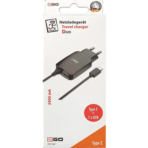 2GO 797167 cargador de dispositivo móvil Universal Negro Corriente alterna Interio