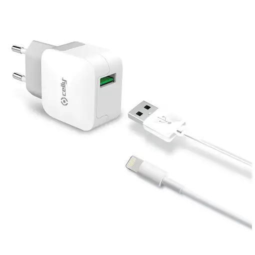 Celly TCUSBLIGHT cargador de dispositivo móvil Universal Blanco Corriente alterna