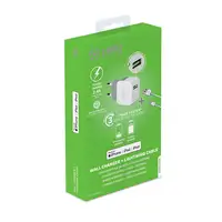 Celly TCUSBLIGHT cargador de dispositivo móvil Universal Blanco Corriente alterna