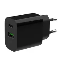 Gembird TA-UC-PDQC20-01-BK cargador de dispositivo móvil Universal Negro Corriente