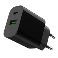 Gembird TA-UC-PDQC20-01-BK cargador de dispositivo móvil Universal Negro Corriente
