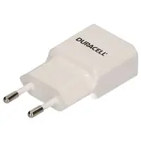 Duracell DRACUSB1W-EU cargador de dispositivo móvil Smartphone Blanco Corriente al