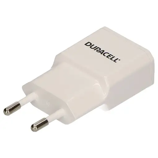 Duracell DRACUSB1W-EU cargador de dispositivo móvil Smartphone Blanco Corriente al